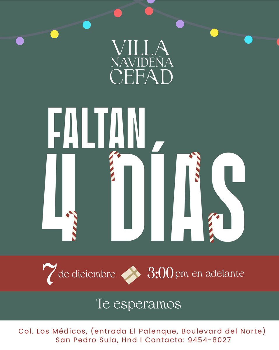 iglesiacefad's tweet photo. Con lluvia o sin lluvia la villa navideña no se cancela🎄Los esperamos🥳
#Cefadhn #Honduras https://t.co/FjhI07eopm