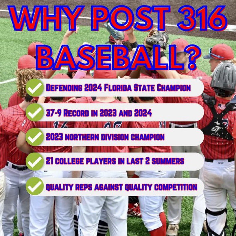 Come be apart of something special for summer 2025! Perfect opportunity for local Jacksonville players looking for high quality reps before headed off to play college baseball. Only a few roster spots remain!