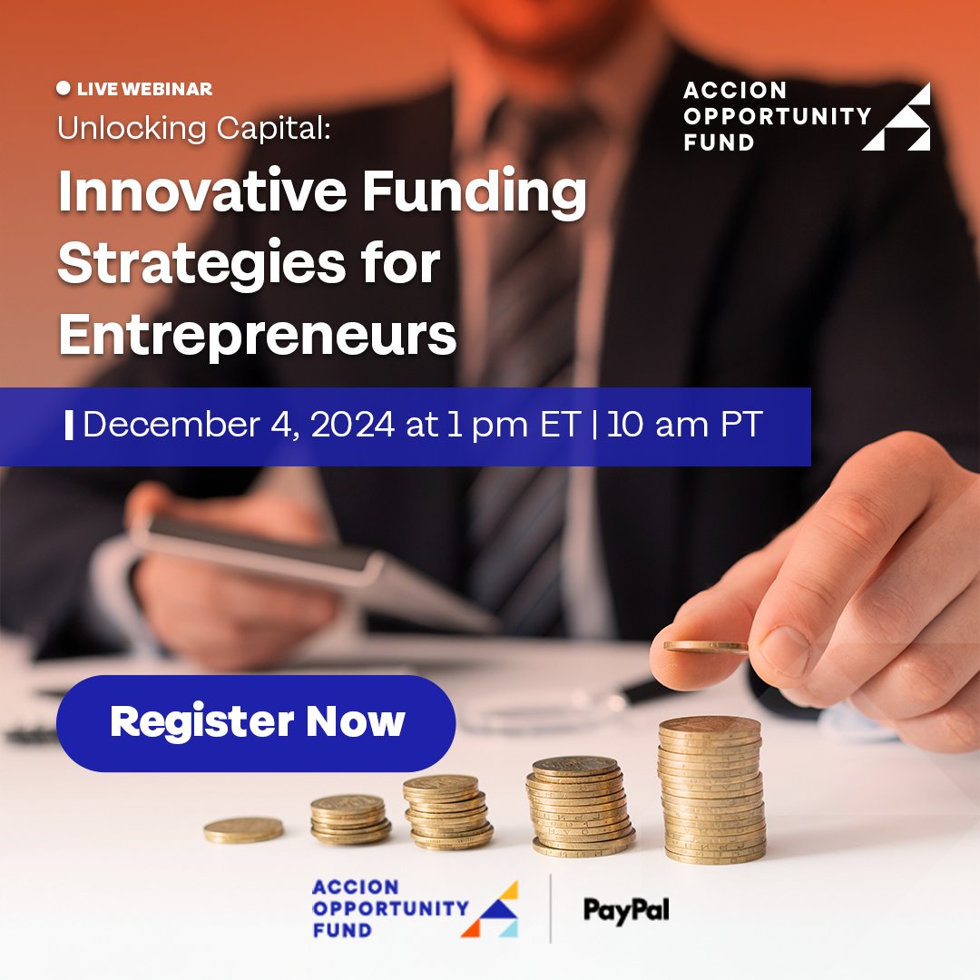 🚨 Last call! Don't miss out on expert advice from leaders in the small business space. Join <a href="/PayPal/">PayPal</a> and AOF on December 4th to learn how to fund your business growth with non-traditional financing methods. 📅 Register now:  bit.ly/40R6ZkY