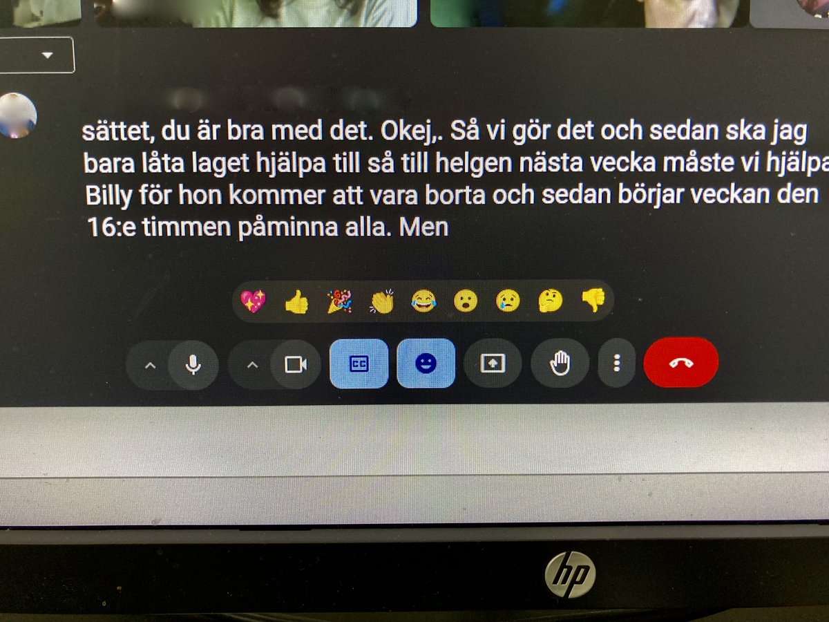 HyggeMan's tweet image. Found Out Today Our Work&apos;s Zoom Meeting Software Instantly Translates Text To Swedish...Now, If I Could Only Read Swedish
.
.
.
.
.
#PicOfTheDay #ZoomMeeting #SwedishLanguage #DidNotGiveDanishOption #NeedToReadSwedishBetter #Telecommute