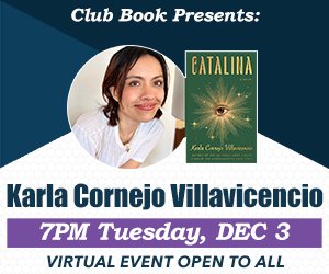 Join us in just a few minutes for our last <a href="/ClubBookMN/">Club Book</a> of the year: KARLA CORNEJO VILLAVICENCIO in conversation w/ ANIKA FAJARDO. We'll be live momentarily at facebook.com/clubbook/live.