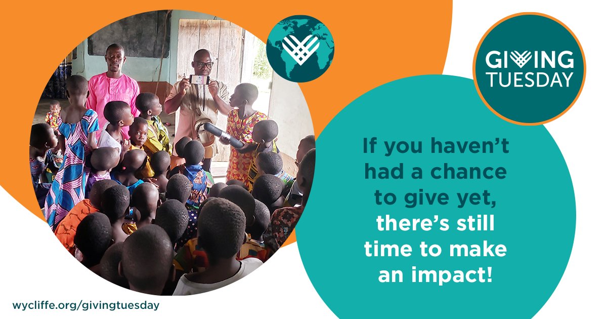 #GivingTuesday isn’t over yet! Thank you to all who have given today to help bring God’s Word to the Kpeci, Woatsi and Idaaca people in their own languages. If you haven’t had a chance to give yet, there’s still time to make an impact: bit.ly/3YZvMAK