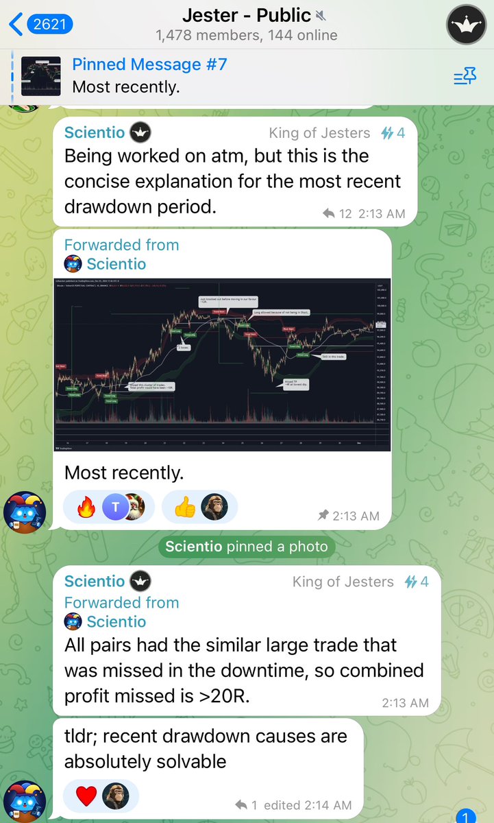 degenApe22's tweet photo. I will always support $JEST dev, one of the hardest working in the space 

Building an absolute monster of a $ printer ecosystem from precision algo for scalping &amp; soon new pair dip buying 

Patience is all that’s needed sers - back the builders who are passionate https://t.co/3Q7ZcT2vnP