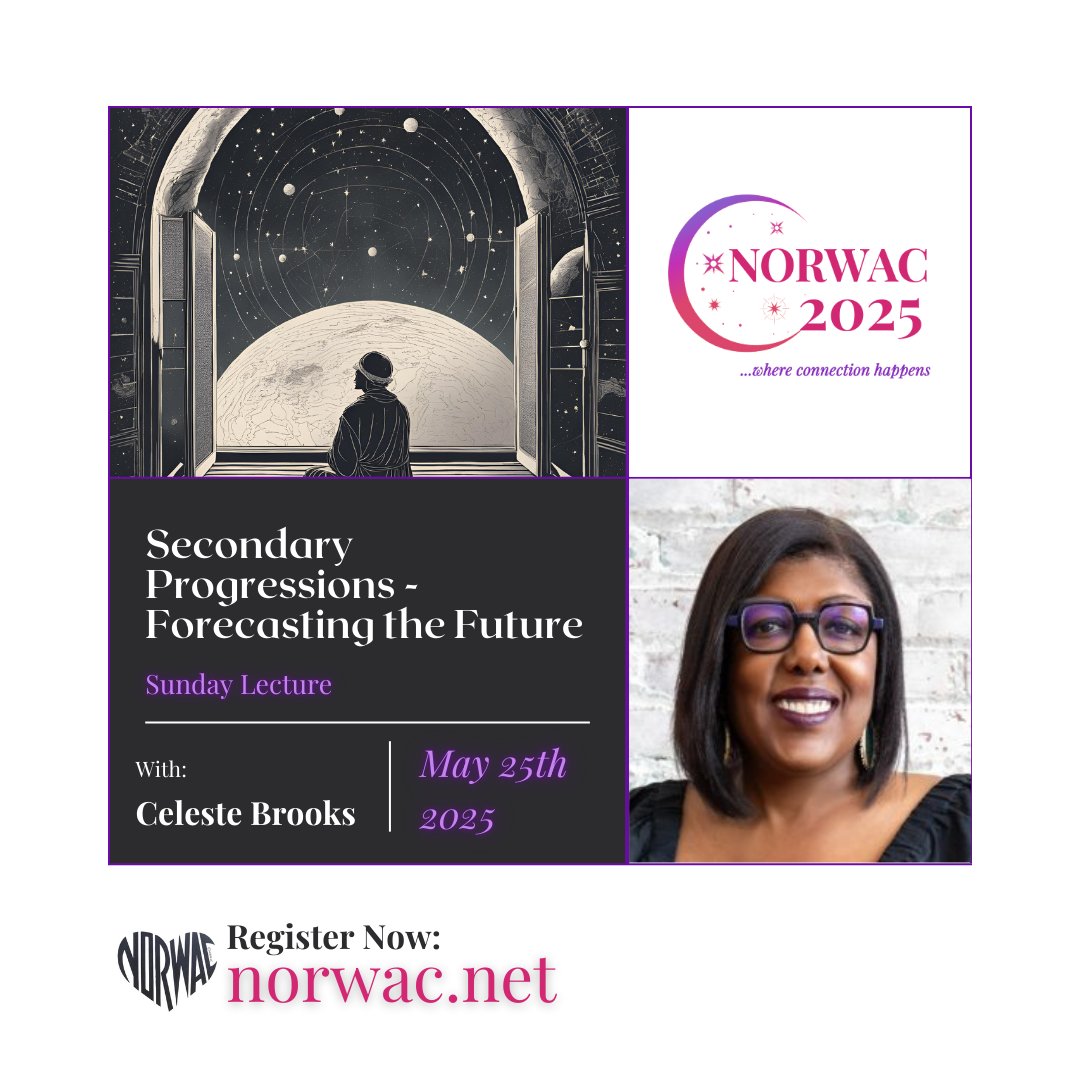 It's a NORWAC 2025 Lecture Spotlight🔦✨

See our full schedule here: norwac.net/2025-schedule/

NORWAC 2025 is May 22-26, 2025 in Seattle, WA
In-person registration is Sold Out.

✨Virtual Registration is OPEN NOW✨: norwac.net

#norwac2025 #astrology #astro #Seattle