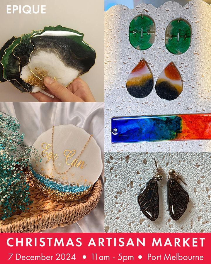 🌟\\// 2024 Christmas Artisan Market \\//🌟

 ❤ Meet our Vendors: 
🎄Denzels Dezign @denzelsdezign_  
🎄EPIQUE

🗓 Date: December 7th
📍 Location: Bay Street in Port Melbourne
🕒 Time: 11 AM - 5 PM
🎁 More Info: 3207port.com.au/blog/christmas…

#3207PORT <a href="/cityportphillip/">City of Port Phillip</a> #baystreet