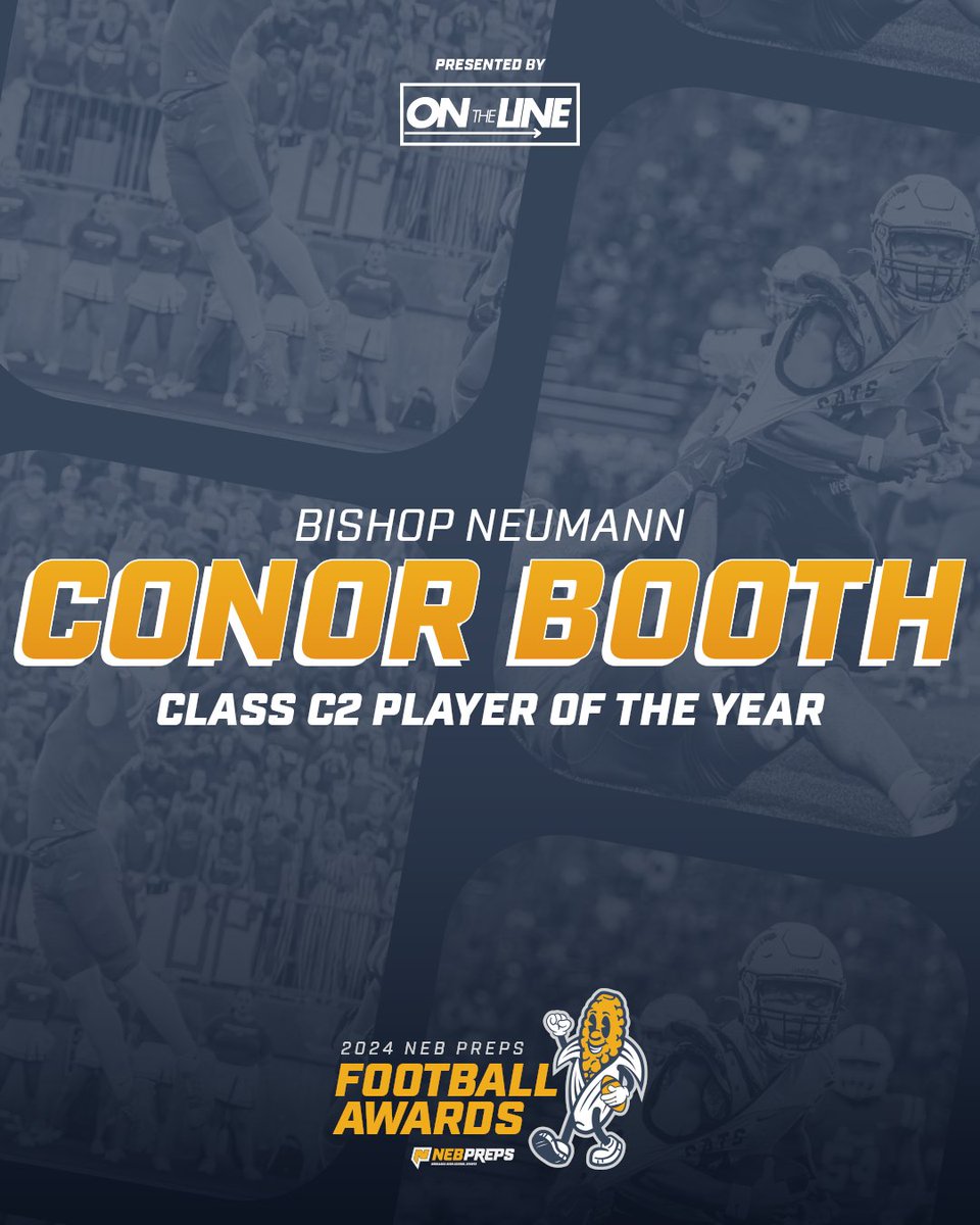 nebpreps (@thenebpreps) on Twitter photo Your NebPreps Awards 𝐏𝐥𝐚𝐲𝐞𝐫 𝐨𝐟 𝐭𝐡𝐞 𝐘𝐞𝐚𝐫 from class C2 is <a href="/ConorBooth23/">Conor Booth</a> from <a href="/BNCavsFootball/">Bishop Neumann Football</a> 🏆
#nebpreps | <a href="/OTLathletics/">On The Line Athletics</a> Your NebPreps Awards 𝐏𝐥𝐚𝐲𝐞𝐫 𝐨𝐟 𝐭𝐡𝐞 𝐘𝐞𝐚𝐫 from class C2 is <a href="/ConorBooth23/">Conor Booth</a> from <a href="/BNCavsFootball/">Bishop Neumann Football</a> 🏆
#nebpreps | <a href="/OTLathletics/">On The Line Athletics</a>