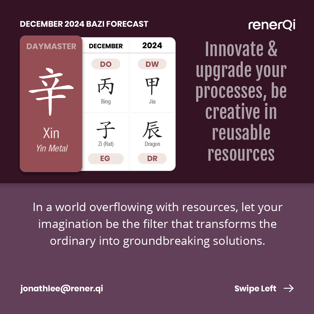 jonathlee's tweet image. Xin metal Daymaster in Direct Officer controlled by Eating God, time to innovate or upgrade your processes if you want to expand your wealth next year

Detail : renerqi.com/articles/decem…

#bazi #xindaymaster #chinesemetaphysics