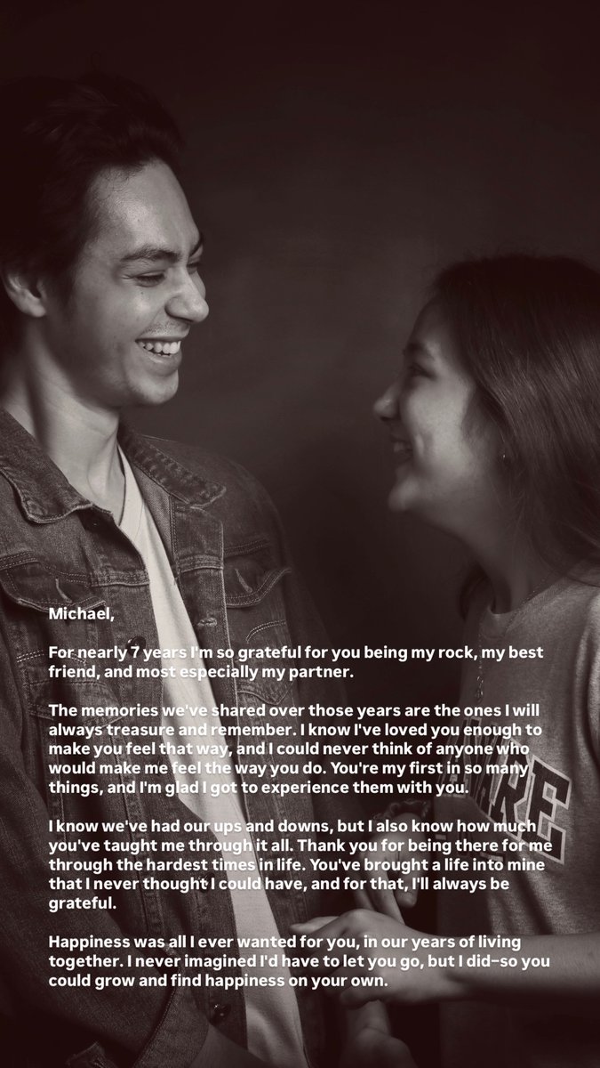 PhilippineStar's tweet photo. ‘I TRUSTED MY PARTNER AND HER—AS A WOMAN’

Jamela Villanueva, ex-girlfriend of actor Anthony Jennings, broke her silence after the actor confirmed their split.

“Michael, for nearly 7 years I'm so grateful for you being my rock, my best friend, and most especially my partner… Happiness was all I ever wanted for you, in our years of living together. I never imagined I'd have to let you go, but I did—so you could grow and find happiness on your own,” she said in her Instagram Story on Tuesday.

In a series of screenshots, Villanueva also revealed Jennings' alleged relationship with actress Maris Racal during their time together.

“I allowed this to happen because I thought it was the best way to support them both. Most importantly, I trusted my partner and her—as a woman,” she added.

Jennings and Racal worked together in the television series “Can’t Buy Me Love.” (Instagram/Jamela Villanueva)