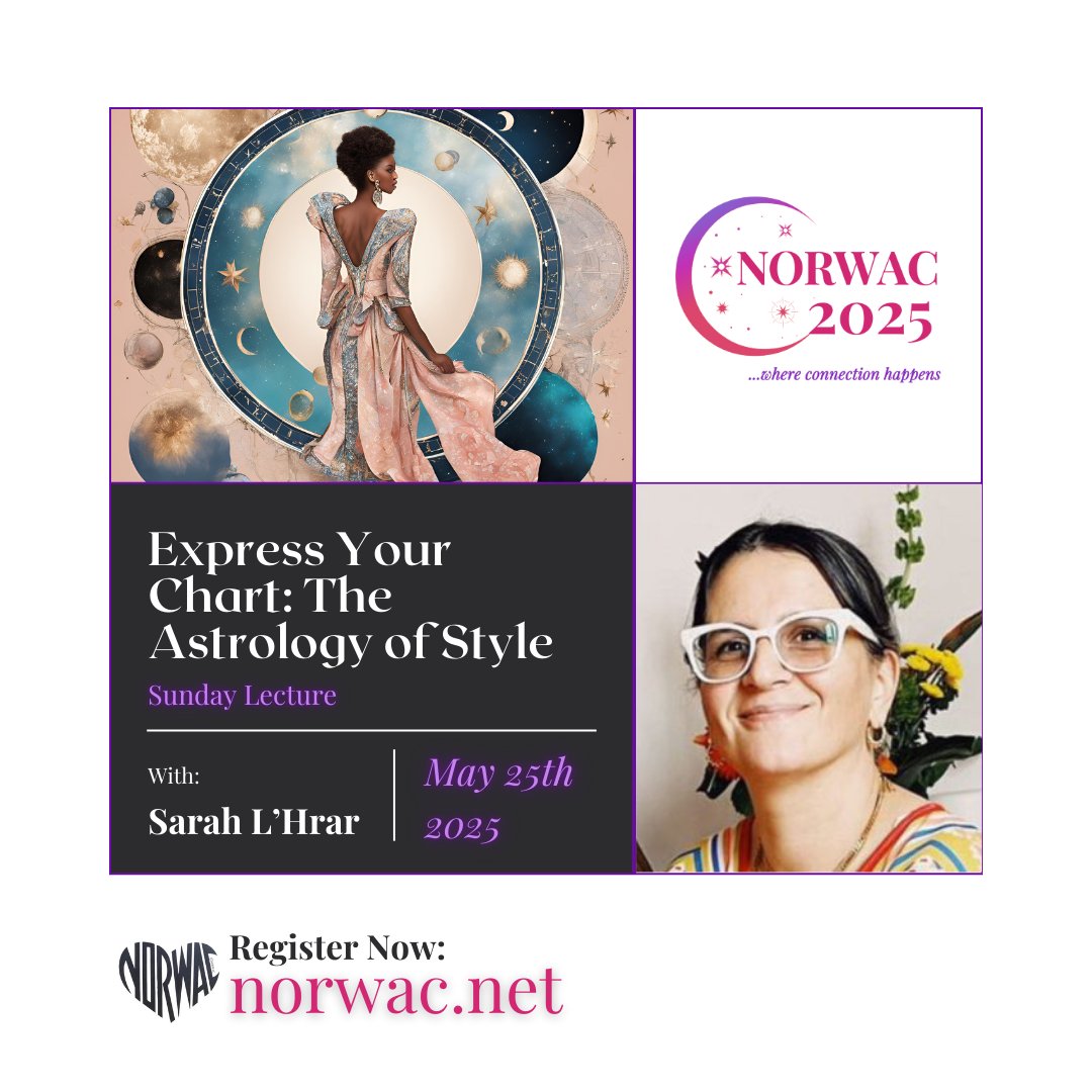 It's a NORWAC 2025 Lecture Spotlight🔦✨

See our full schedule here: norwac.net/2025-schedule/

NORWAC 2025 is May 22-26, 2025 in Seattle, WA
In-person registration is Sold Out.

✨Virtual Registration is OPEN NOW✨: norwac.net

#norwac2025 #astrology #astro #Seattle