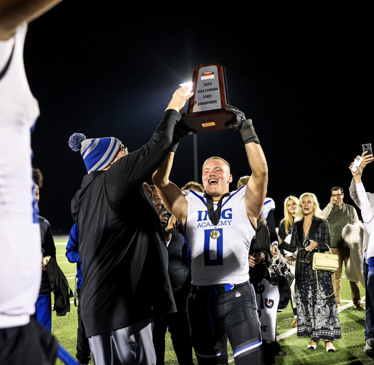 Jacob Hanson (@jacobkhanson) on Twitter photo STATE CHAMPS.
Couldn’t ask for a better way to end my high school football career. Proud of everything our team accomplished this season. #Back2back
<a href="/CoachPondIMG/">Jeff Pond</a> <a href="/CoachHanftIMG/">Drew Hanft</a> <a href="/IMGAFootball/">IMG Academy Football</a> STATE CHAMPS.
Couldn’t ask for a better way to end my high school football career. Proud of everything our team accomplished this season. #Back2back
<a href="/CoachPondIMG/">Jeff Pond</a> <a href="/CoachHanftIMG/">Drew Hanft</a> <a href="/IMGAFootball/">IMG Academy Football</a>