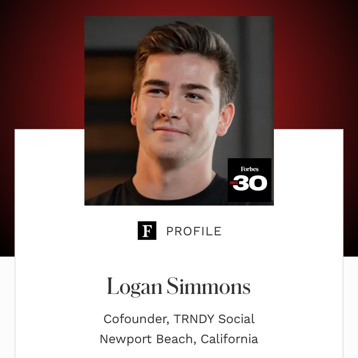 logansmns's tweet image. Grateful for the journey and excited for what’s ahead. All glory to God! 🙌 #ForbesUnder30