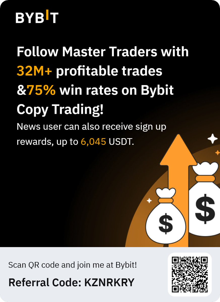 mmoibiz's tweet photo. Sign up for a Bybit account and claim exclusive rewards from the Bybit referral program! Plus, claim up to 6,045 USDT bonus at . https://t.co/9ephgayDTO
#bybit #binance #crypto #cryptonews #cryptomarket #cryptotrading #cryptocurrencies #cryptogiveaway #cryptogifts #cryptoassets https://t.co/Pu1d5XxHXp