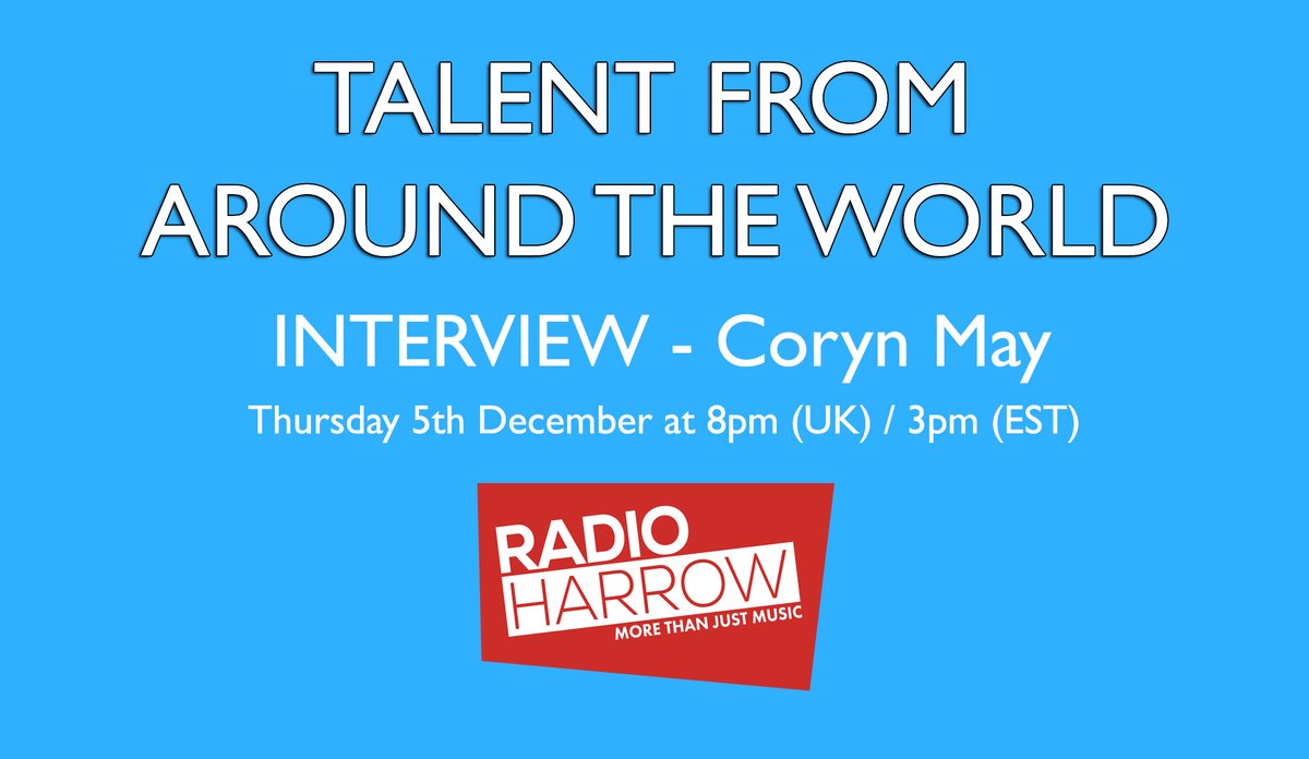 Andrew HVA (@hvaandrew) on Twitter photo This Thursday I'll be interviewing the awesomely talented <a href="/coryncidence/">CorynCidence @ GHOST ORCHESTRA (KACBY2)</a>
Join us as we explore Coryn's singing and voice over experience as well hear songs sung by Coryn!
only <a href="/radioharrow/">Radio Harrow</a> This Thursday I'll be interviewing the awesomely talented <a href="/coryncidence/">CorynCidence @ GHOST ORCHESTRA (KACBY2)</a>
Join us as we explore Coryn's singing and voice over experience as well hear songs sung by Coryn!
only <a href="/radioharrow/">Radio Harrow</a>