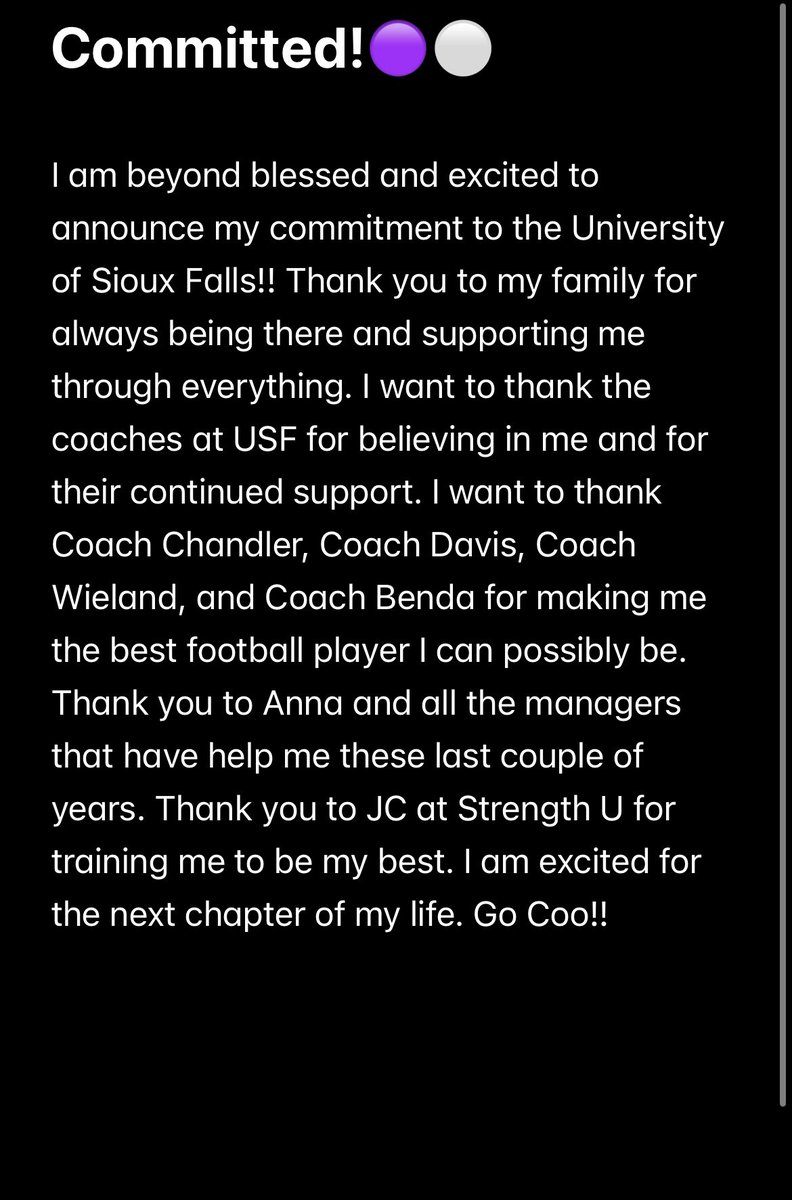 Dallas Miller (@dallas_miller99) on Twitter photo Staying purple #committed
<a href="/JimGlogowski/">Coach Glo</a> <a href="/CoachCapitani/">Spencer Capitani</a> <a href="/Coach_Boes/">Bryan Boesen</a> <a href="/CoachLueds/">Lucas Lueders</a> <a href="/scottchandler84/">Scott Chandler</a> <a href="/keenan_davis6/">keenan davis</a> <a href="/TheStrengthU/">JC Moreau</a> <a href="/MattBowen41/">Matt Bowen</a> Staying purple #committed
<a href="/JimGlogowski/">Coach Glo</a> <a href="/CoachCapitani/">Spencer Capitani</a> <a href="/Coach_Boes/">Bryan Boesen</a> <a href="/CoachLueds/">Lucas Lueders</a> <a href="/scottchandler84/">Scott Chandler</a> <a href="/keenan_davis6/">keenan davis</a> <a href="/TheStrengthU/">JC Moreau</a> <a href="/MattBowen41/">Matt Bowen</a>