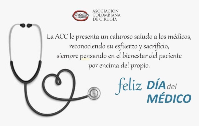 AsColCirugía (@ascolcirugia) on Twitter photo Un homenaje a quienes con su vocación de servicio estan dia a dia pensando en el bienestar de sus pacientes.
Feliz Dia Panamericano del Medico. @Cirbosque <a href="/me4_so/">SoMe4Surgery</a> <a href="/revcolcirugia/">Revista Colombiana de Cirugia</a> <a href="/CirugiaUsabana/">Departamento de Cirugía Universidad de La Sabana</a> <a href="/FelacOficial/">Felac</a> <a href="/Panamtrauma/">Panamericanadetrauma</a> Un homenaje a quienes con su vocación de servicio estan dia a dia pensando en el bienestar de sus pacientes.
Feliz Dia Panamericano del Medico. @Cirbosque <a href="/me4_so/">SoMe4Surgery</a> <a href="/revcolcirugia/">Revista Colombiana de Cirugia</a> <a href="/CirugiaUsabana/">Departamento de Cirugía Universidad de La Sabana</a> <a href="/FelacOficial/">Felac</a> <a href="/Panamtrauma/">Panamericanadetrauma</a>