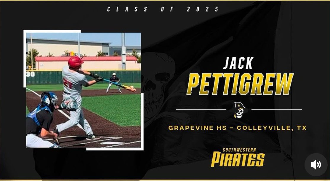 I'm extremely excited to 
announce my commitment to Southwestern University. I want to thank all of my Coaches I have had along the way, all my friends &amp; family who have supported me, and most importantly God for everything He has done for me. I'm extremely proud to be a Pirate!