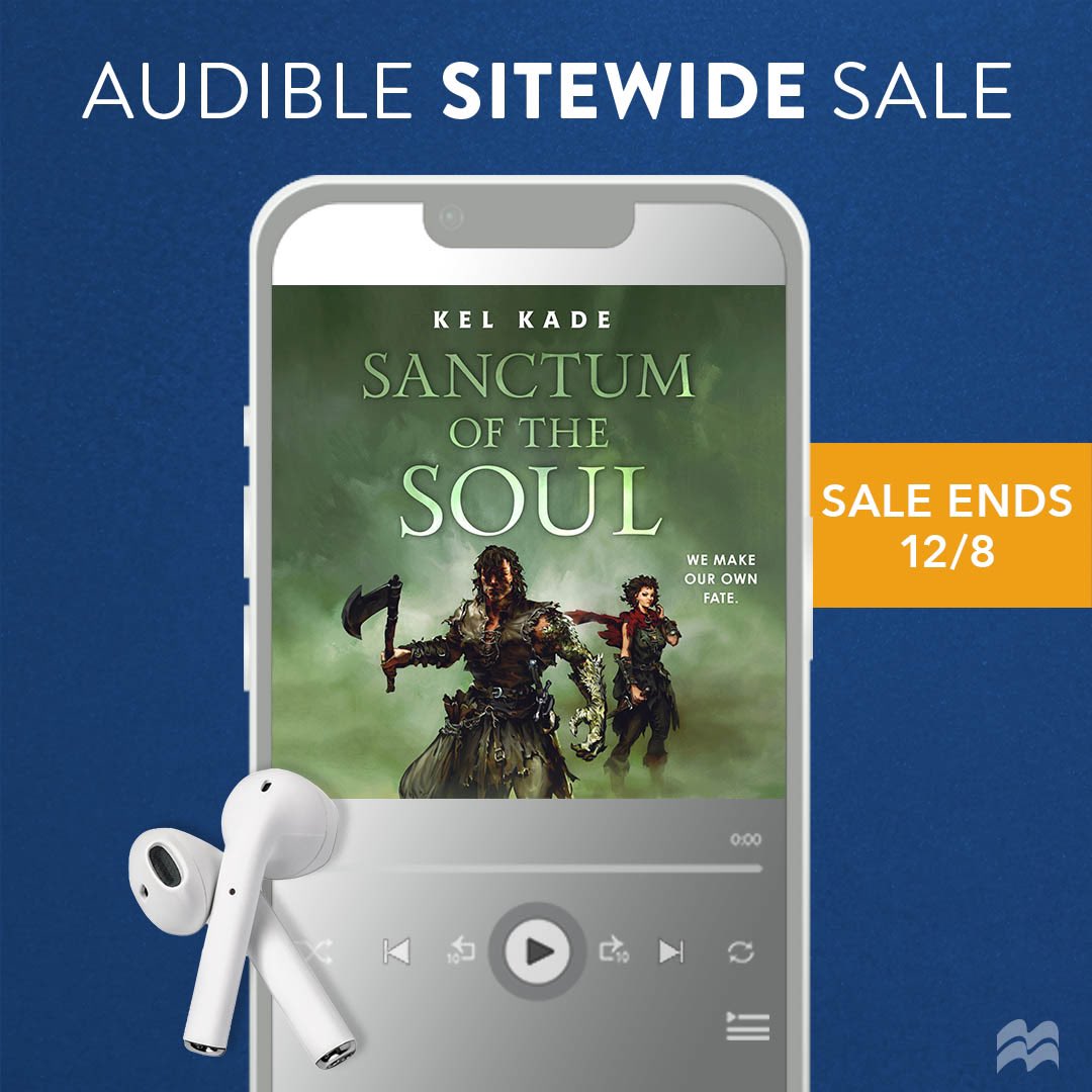 Great news! From now until 12/8 Audible is running a sale for their premium plus members for “Sanctum of the Soul,” the final book of the “Shroud of Prophecy” trilogy. The book releases 2/11/25. Pre-order now! #fantasybooks