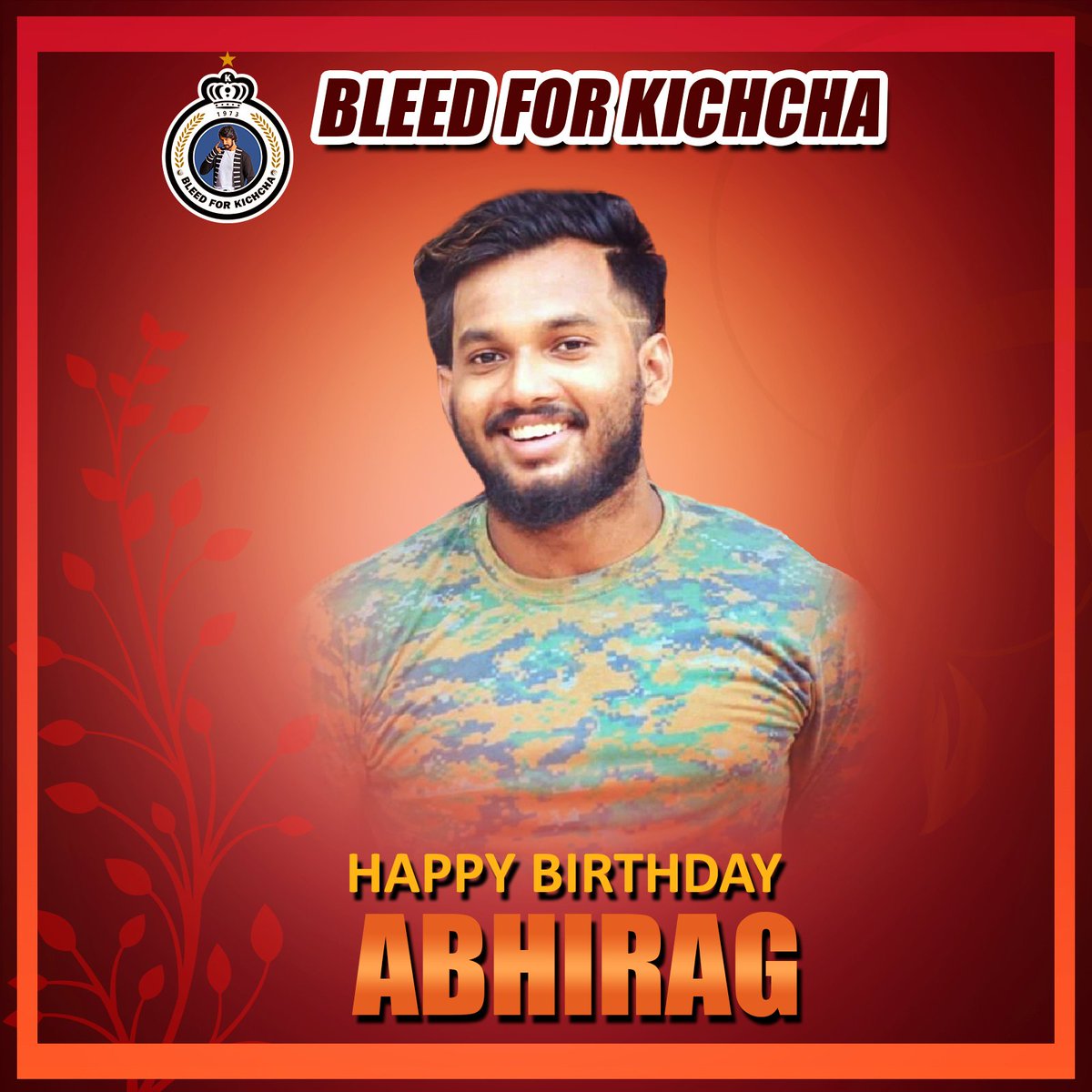 BLEED FOR KICHCHA (@bleedforkichcha) on Twitter photo Here's <a href="/BleedForKichcha/">BLEED FOR KICHCHA</a> family and entire <a href="/KicchaSudeep/">Kichcha Sudeepa</a> ANNA fans Wishing a very Happy Birthday to our <a href="/BFK_Kumta/">BLEED FOR KICHCHA KUMTA</a> admin #Abhirag
Thank You for choosing to be #BFK Family member
#MaxMovieOnDec25 #Max
#MaxTheMovie #BleedForKichcha #KicchaSudeep <a href="/KicchaSudeep/">Kichcha Sudeepa</a> 👑 Here's <a href="/BleedForKichcha/">BLEED FOR KICHCHA</a> family and entire <a href="/KicchaSudeep/">Kichcha Sudeepa</a> ANNA fans Wishing a very Happy Birthday to our <a href="/BFK_Kumta/">BLEED FOR KICHCHA KUMTA</a> admin #Abhirag
Thank You for choosing to be #BFK Family member
#MaxMovieOnDec25 #Max
#MaxTheMovie #BleedForKichcha #KicchaSudeep <a href="/KicchaSudeep/">Kichcha Sudeepa</a> 👑