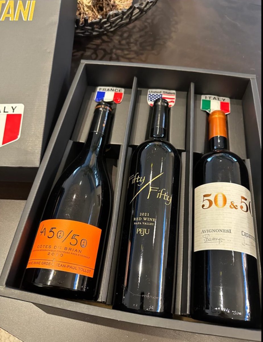 30R9gmaMUy3guDJ's tweet photo. 大谷翔平、自身のインスタで「50-50」記念ワインを公開！

フランス🇫🇷 「ドメーヌ・アンヌ・グロ・エ・ジャン・ポール・トロ」

アメリカ🇺🇸「ペジュ」

イタリア🇮🇹「アヴィニョネージ」

(via:shoheiohtani / IG)
#大谷翔平 #ドジャース https://t.co/w80ge0bKdB