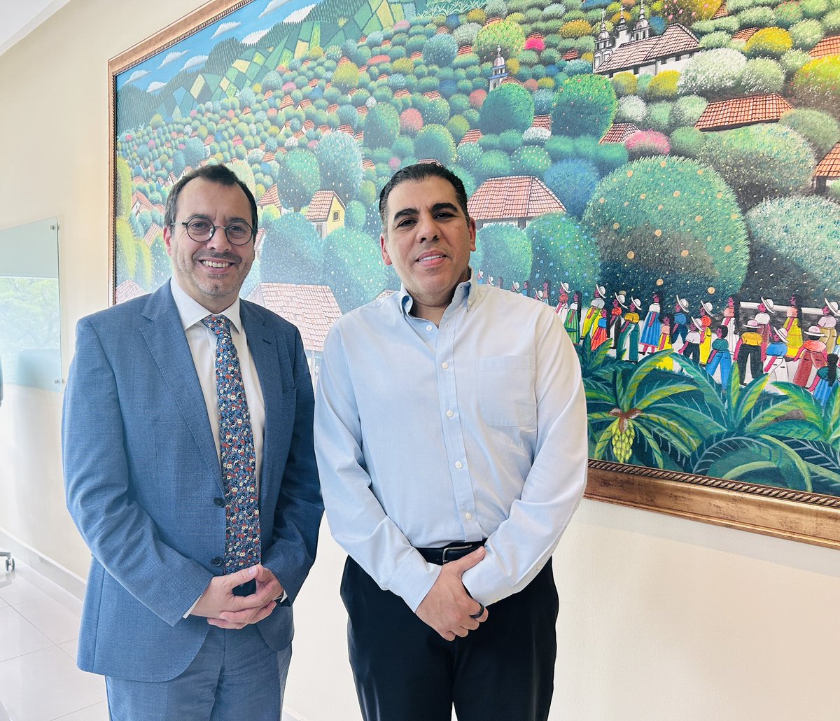 FUNDAHRSE_'s tweet photo. #FUNDAHRSE se reunió hoy con el coordinador residente de la @ONU_es , @AleAlvarezUN y su delegación, en la que nuestro presidente, @mariorfaraj dialogó sobre posibles proyectos e iniciativas a desarrollar en temas priorizados por ambas instituciones. https://t.co/BeO51FyauR
