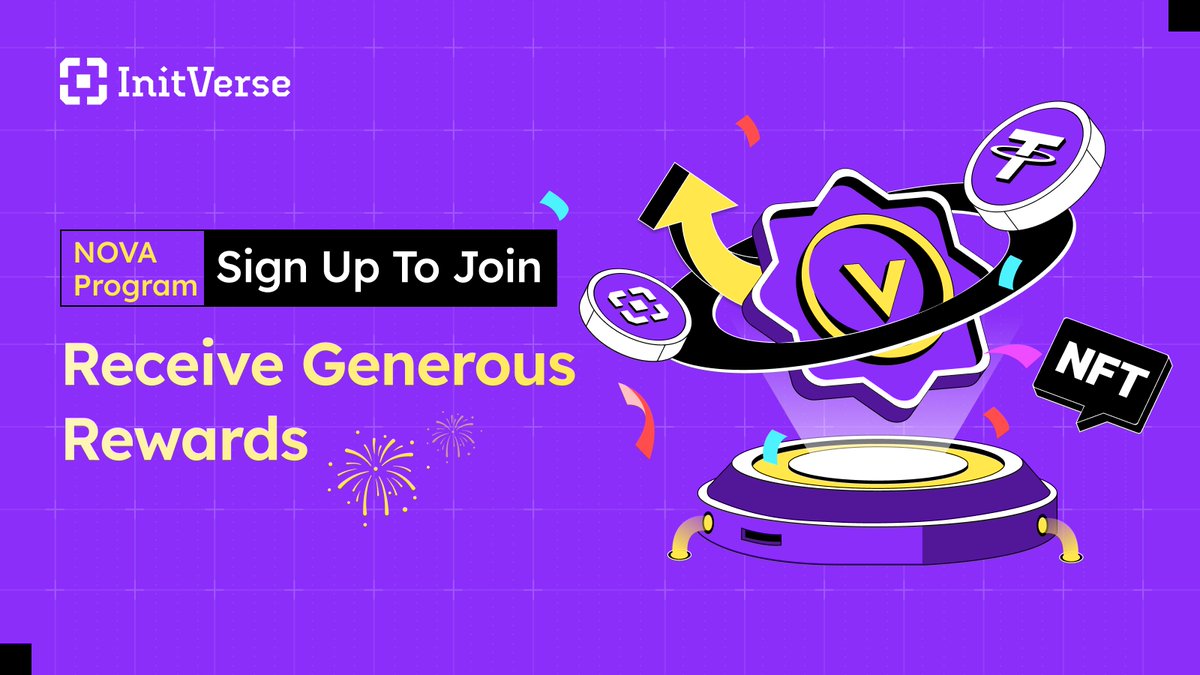 🌟 Join the NOVA Program! 🌟 
Ready to shine in the InitVerse ecosystem? 🌈 Whether you're skilled in marketing, technology, or community building, we’ll match you with a role that suits your expertise and lets you make a real difference. 🏅✨ 🚀 Earn Stellar Points and unlock