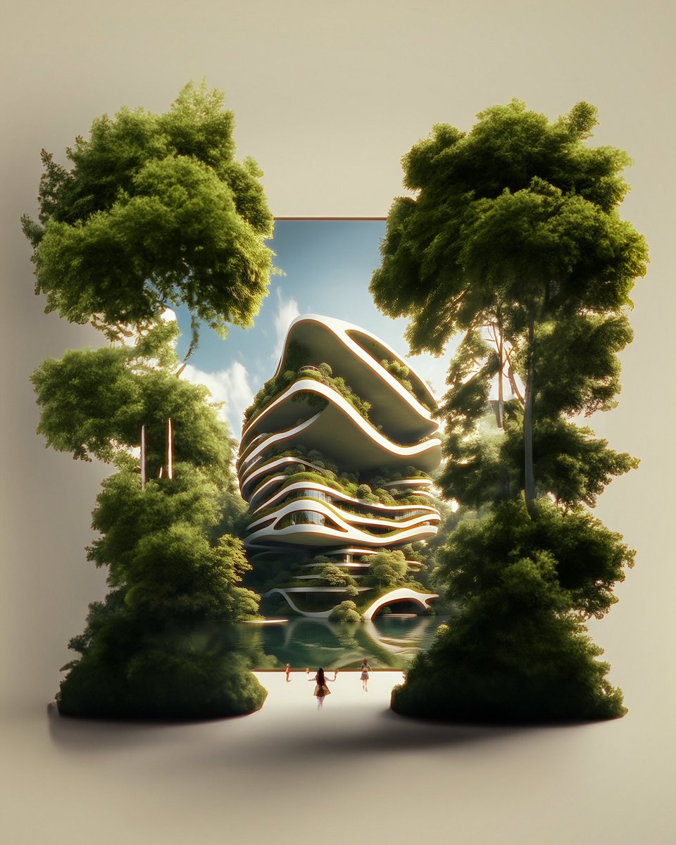 🌿✨ 

#ArchitectureLovers
#NatureInspired
#ArchitecturalDesign
#UrbanOasis
#GreenSpaces
#EcoInnovation
#DesignInspiration
#FuturisticDesign