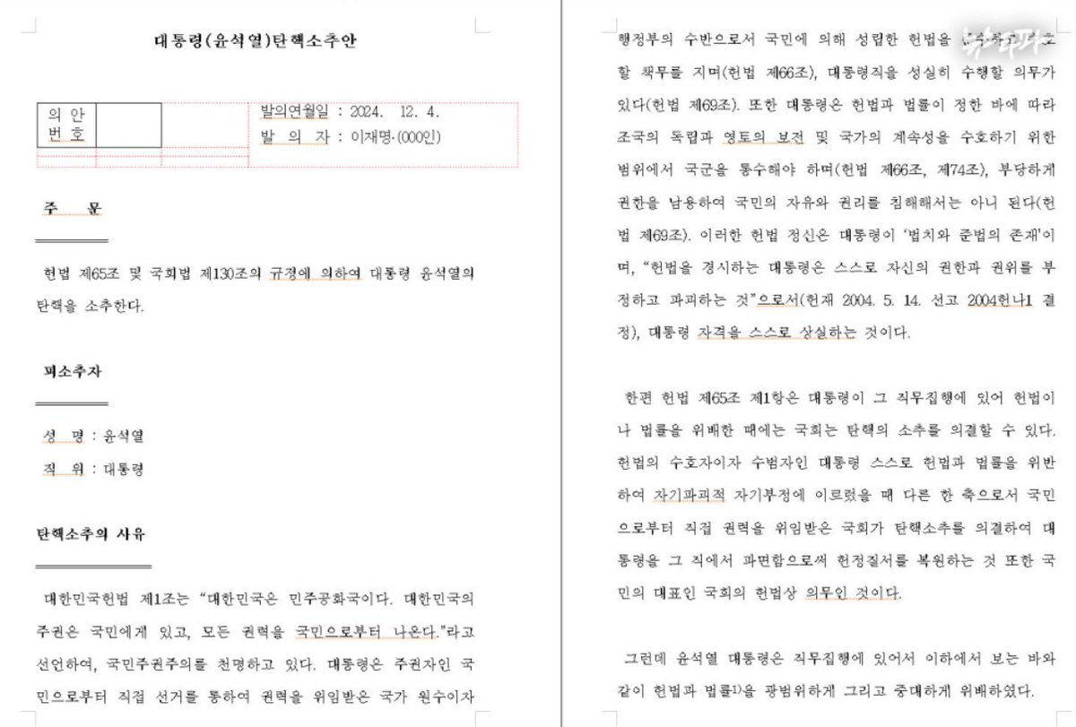 대통령 윤석열 탄핵소추안

발의자: 이재명
발의연원일: 2024. 12. 04

(밑에 이어짐)