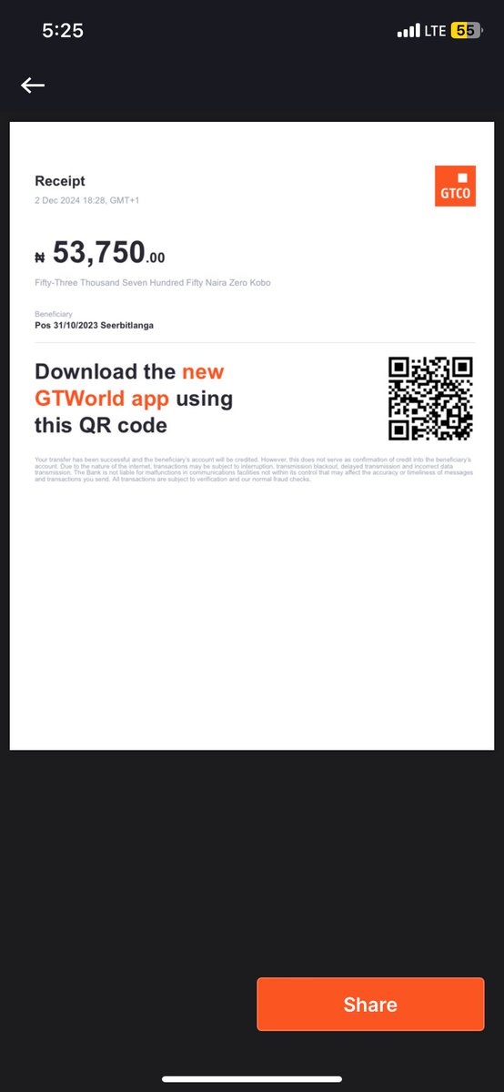 mzlyndable's tweet photo. @TweetByThapz @gtbank and @getSeerBit please I don't understand how you will debit more than 100k from my account. I didn't make any of such transactions in my account. I complained for the first 53k and you blocked the card. now I'm seeing another debit alert again of 53k @cenbank https://t.co/xIhmC5AXfQ