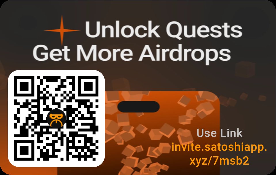 ajety54's tweet photo. https://t.co/FeAgvf14EG 
Join me on Satoshi App, trusted by 16M+ users. Earn free tokens from top web3 projects. It's quick and easy to sign up. Let's grow our crypto portfolios together! https://t.co/Rm7jEz2TUr