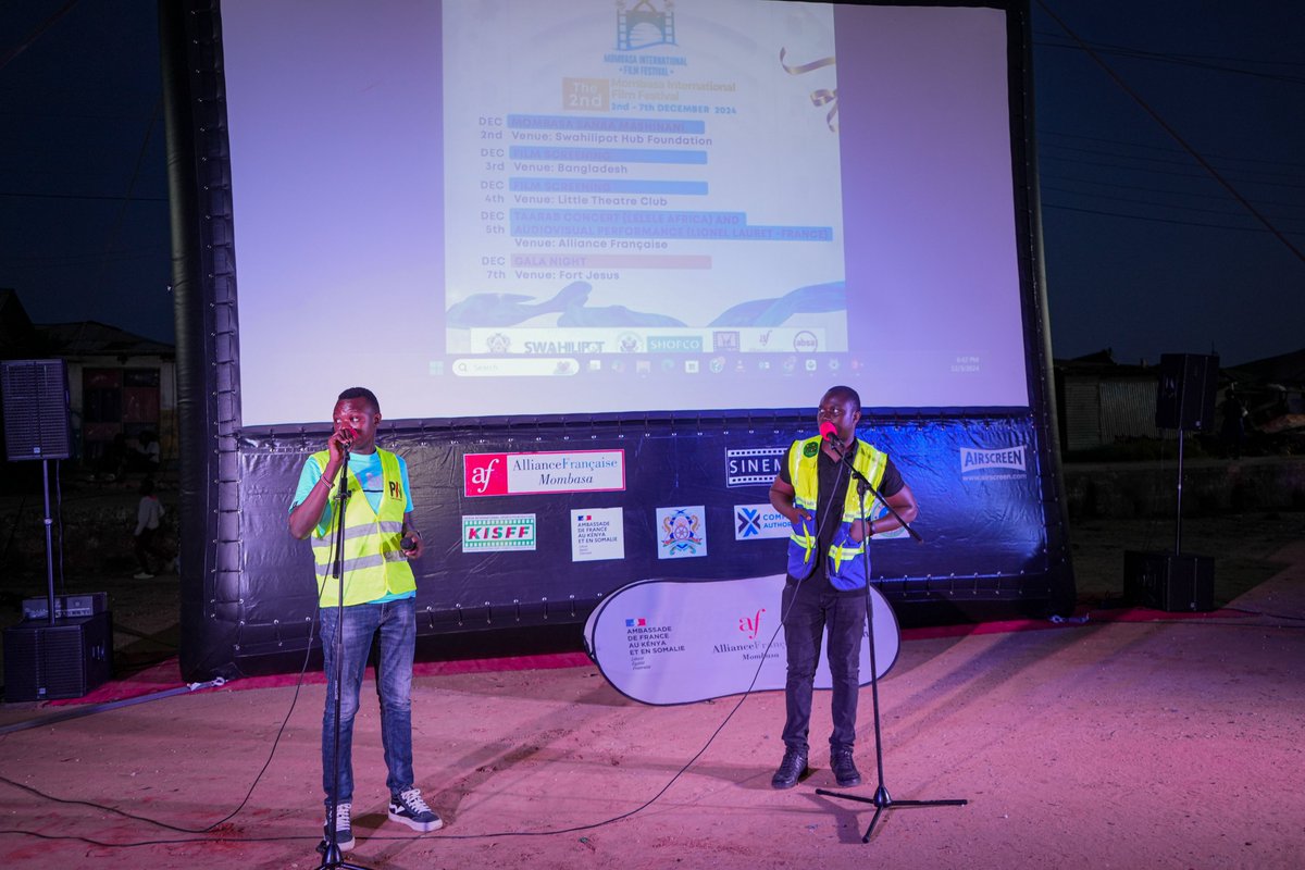 PwaniYouth's tweet photo. Mombasa International Film Festival happened yesterday and Together with the County Government of Mombasa Swahilipot Hub Foundation Alliance Française de Mombasa we hosted the first community screen in Mombasa to showcase some of the film nominated for the festival awards. https://t.co/R2oS6WxtbF
