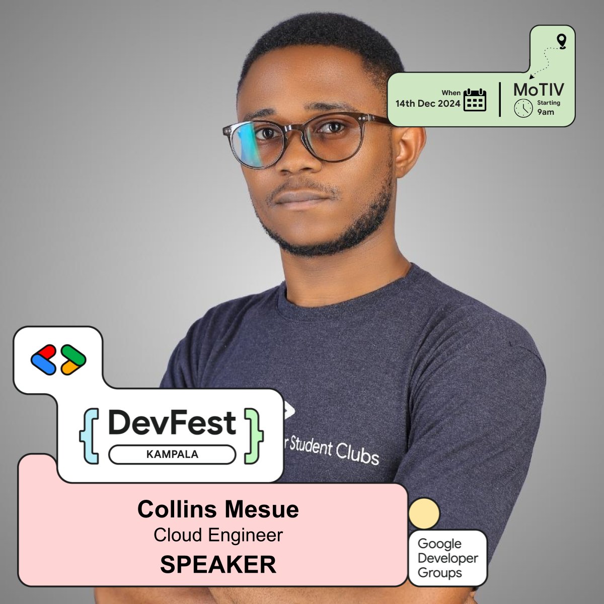 GDGCloudKampala's tweet photo. ๐ฉโ๐ปโจ Yet another powerhouse in development joins the stage! @mesuecollins will share tips and tricks to elevate your code at #DevFestKampala2024.
Register to catch him live https://t.co/aW0w2HBDpv https://t.co/A6Jcdc1ld4
