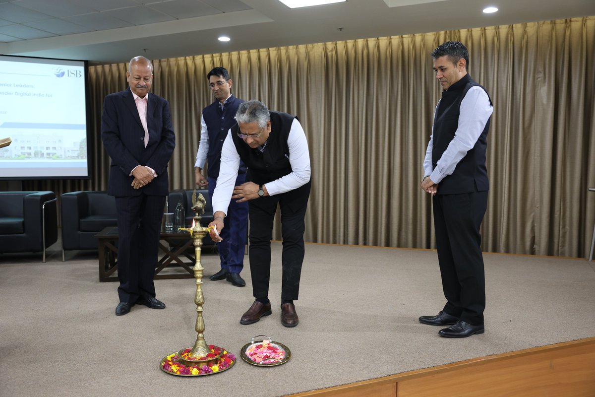 ISB Executive Education (@isb_cee) on Twitter photo We recently launched the bespoke digital transformation programme for the first cohort of officials from Central and State Governments as part of our partnership with the National e-Governance Division, <a href="/GoI_MeitY/">Ministry of Electronics & IT</a> .
#ISBExecEd #ExecutiveEducation #ExecutivePrograms #ISB We recently launched the bespoke digital transformation programme for the first cohort of officials from Central and State Governments as part of our partnership with the National e-Governance Division, <a href="/GoI_MeitY/">Ministry of Electronics & IT</a> .
#ISBExecEd #ExecutiveEducation #ExecutivePrograms #ISB