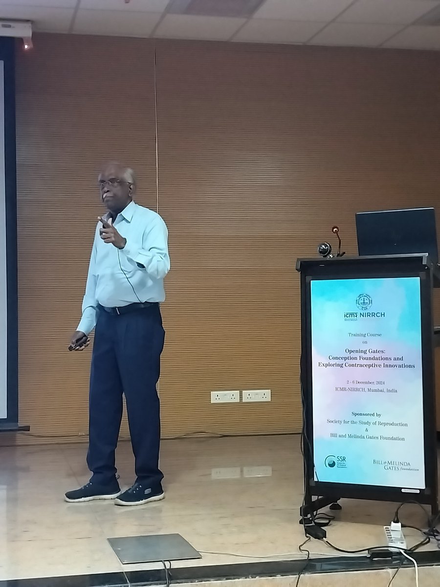 icmrnirwoh's tweet photo. Prof Polani Seshagiri (MRDG, Indian Institute of Science) detailed early events in embryonic development for the participants of our #OpeningGates training course. https://t.co/7XuavOkQmJ