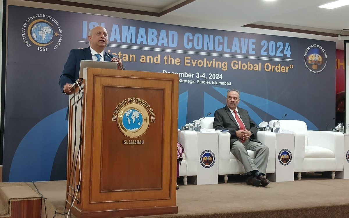 Centre for Afghanistan Middle East & Africa -CAMEA (@camea_issi) on Twitter photo Happening Now !
Working Session IV of #IslamabadConclave2024
Haroon Sharif, Former Minister for Investment, Government of Pakistan speaking on Leveraging Economic Connectivity in West Asia
<a href="/ISSIslamabad/">Institute of Strategic Studies Islamabad</a> <a href="/ForeignOfficePk/">Ministry of Foreign Affairs - Pakistan</a> <a href="/SharifHaroon/">Haroon Sharif</a> Happening Now !
Working Session IV of #IslamabadConclave2024
Haroon Sharif, Former Minister for Investment, Government of Pakistan speaking on Leveraging Economic Connectivity in West Asia
<a href="/ISSIslamabad/">Institute of Strategic Studies Islamabad</a> <a href="/ForeignOfficePk/">Ministry of Foreign Affairs - Pakistan</a> <a href="/SharifHaroon/">Haroon Sharif</a>