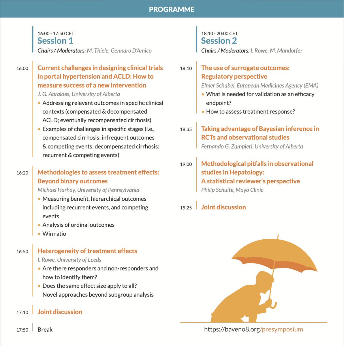 🚨Don’t miss the Baveno VIII Pre-Symposium Webinar: Designing Clinical Studies in Advanced Chronic Liver Disease  

A must-attend for all liver lovers!

🗓️Wednesday, March 5, 2025 
🔗Register and more info at baveno8.org/presymposium/

#livertwitter