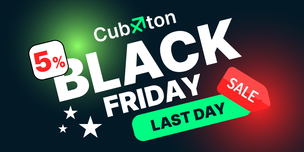 Cubxton's tweet photo. 🤩 Last day of Black Friday promo! 🤩

🎁 Get a 5% BONUS on any deposit in TON, boosting your staking power in TH/S!

Deposit 1 TON = 1050 TH/S for 20 days (normally 1000 TH/S).

🔹 Bonus applies to new deposits &amp; reinvestments.

🔥 Don’t miss out! https://t.co/ObMljR0XuT