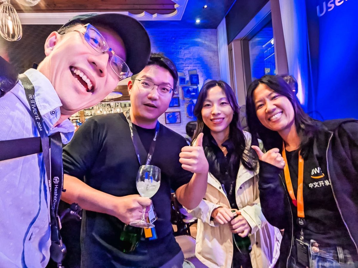 tristaZero's tweet image. It's been a while since our last catch-up! Most of us have experienced a lot; anyway, it's nice to reunite at #AWSreInvent2024 !