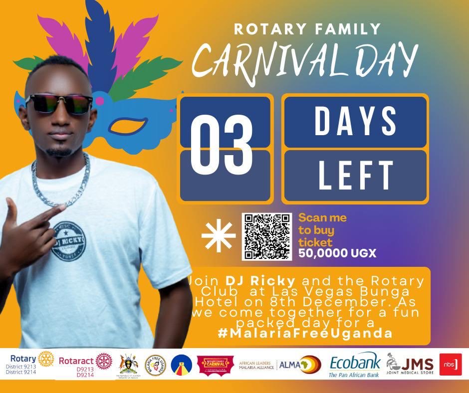 It is our duty to fighg and prent malaria, the rotary family carnival day is meant to raise funds for malaria prevention awareness. Come through this Sunday at Las Vegas Bunga Hotel as we raise funds for malaria prevention