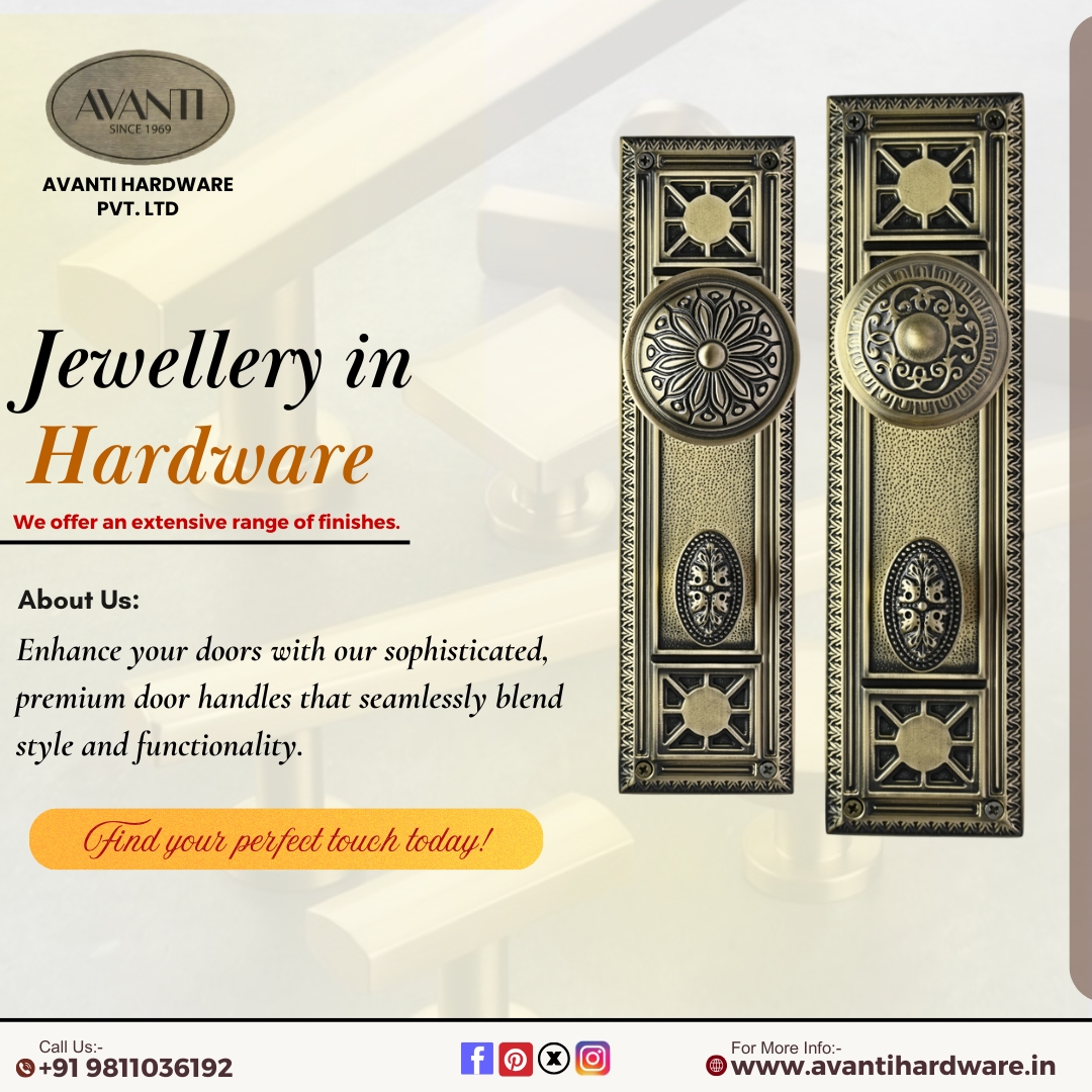 hardwareavanti's tweet photo. Visit: https://t.co/tV7uRNV8JU
Contact Us: +91 98110 36192
Mail Us: sales@avantihardware.co
#avantihardware #doorknobs #doorhandles #knobandhandle #doorhardware #cabinethardware #hardware #doorhardware #interiordoorknobs #blackdoorknob #screendoorhandle #homedoors https://t.co/96rmsPQcFS