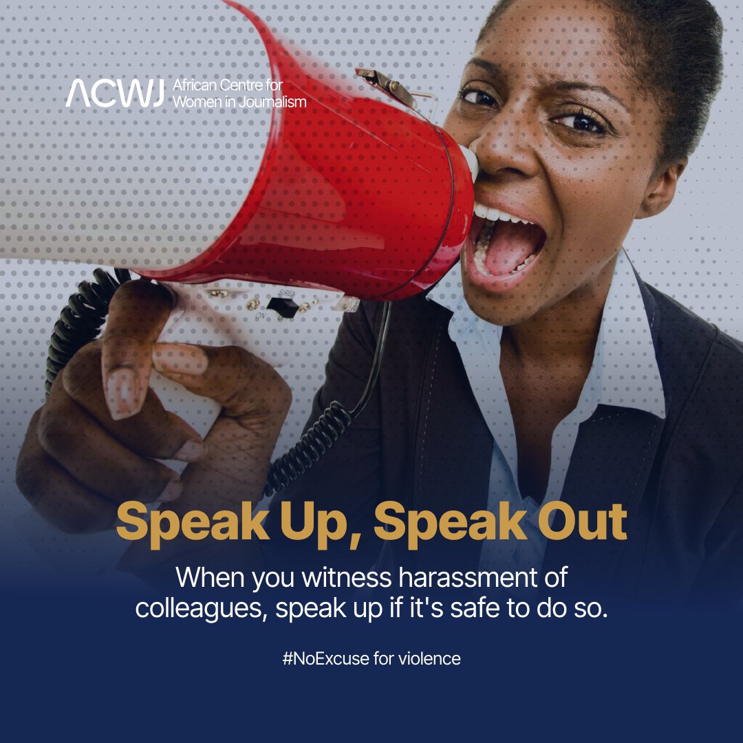 africancwj's tweet photo. Breaking silence saves lives. Your voice, as a journalist, has double the power - to tell stories and to end violence against women in media. 

Speak up, speak out, be heard. We stand together.

#16DaysOfActivism2024 #ACWJ
@WomenWithAMiss1 @unwomenafrica https://t.co/zULn3PLS1J
