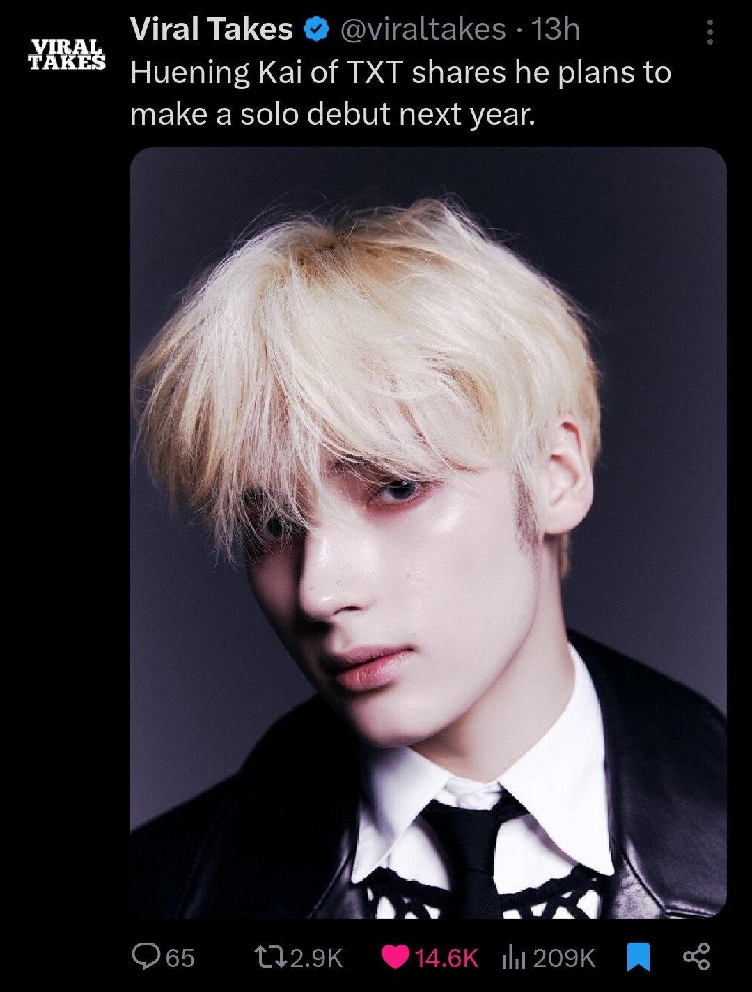 𖤐huening kai ˃ ᵕ ˂ on X: 