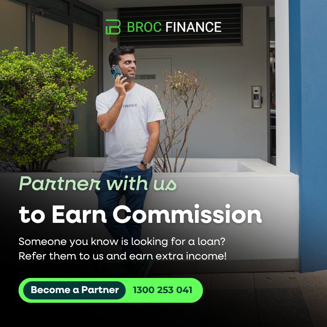 BrocFinance's tweet photo. Looking to earn extra income? Partner with Broc Finance today! 💰 

Refer someone in need of a loan and get rewarded for helping them secure the funding they need. Let's grow together!

📲 1300 253 041
📩 enquiries@brocfinance.com.au

#PartnerWithUs #ReferralProgram #BrocFinance https://t.co/22w0ds2p2j