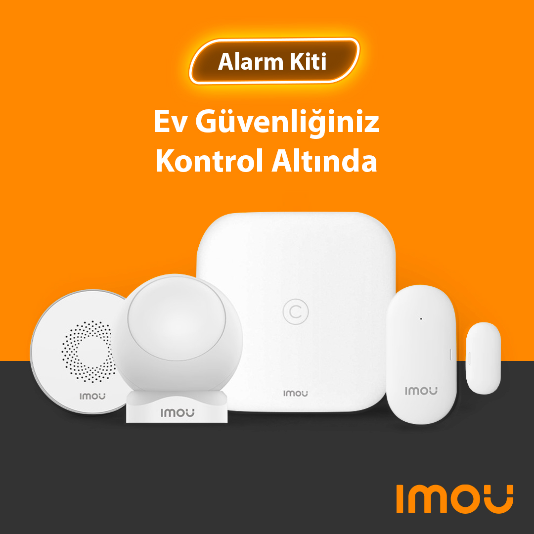 ImouTurkiye's tweet photo. Imou Kablosuz Akıllı Alarm Kiti, içeriğinde bulunan ZG1 Kablosuz Alarm Paneli, ZP1 PIR Dedektör, ZD1 Mini Manyetik Kontak ve ZR1 İç Ortam Siren ile evinizi akıllı ve etkili bir şekilde korur, güvenlik standartlarınızı bir üst seviyeye taşır. https://t.co/VZfMM0Rlnc