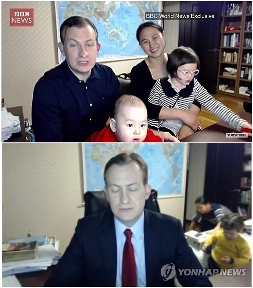 우리에게 아래 BBC 짤로 유명한 로버트 E켈리 정치학자<a href="/Robert_E_Kelly/">Robert E Kelly</a> 가 
"한국 대통령은 사임해야"라는 기고를 냄.
마지막 말:
"Yoon is a threat to South Korean democracy but thankfully an incompetent one."
"윤은 한국 민주주의의 위협이지만 다행히도 무능한 위협입니다."