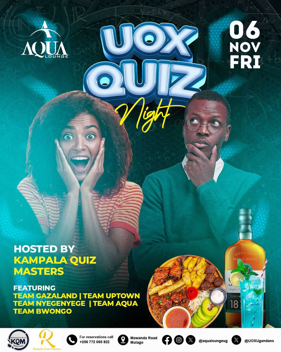 Quiz night is back guys😊
I can’t wait for Friday🤗🤗
#UOXNight