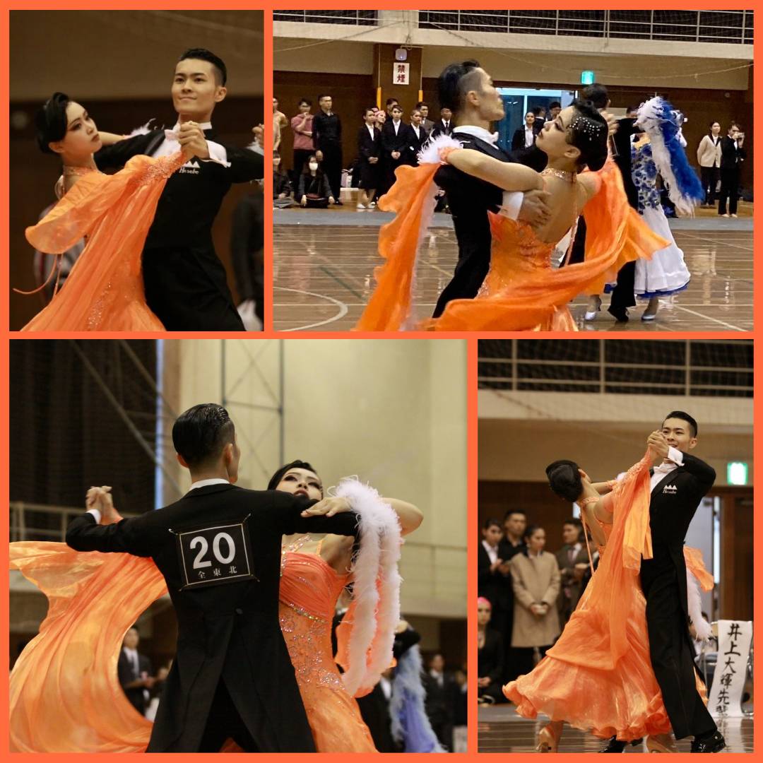 yamadaikyo78820's tweet photo. 本日から冬全（全日本学生選抜競技ダンス選手権大会）の選手紹介です！

Waltz
57番　中野(2年)・三船(2年)組
スタンダードの2年生カップルです！
初の冬全に得意のワルツで挑みます！元気でフレッシュなワルツを踊ります！🙌
 #山形大学
 #山形大学競技舞踏部
 #競技ダンス
 #冬全 https://t.co/btpFQhReQo