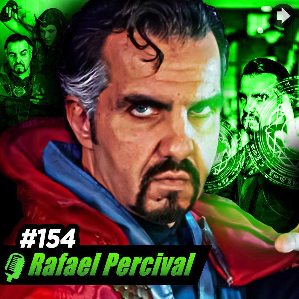 NavePodcast's tweet photo. No episódio 154 da Nave Podcast, abduzimos Percival, cosplayer profissional reconhecido por suas incríveis caracterizações. De Doutor Estranho a Wolverine e Darth Vader, ele compartilhou conosco sua jornada, desafios e a paixão por dar vida aos personagens que tanto amamos! https://t.co/8sQtay4M0A
