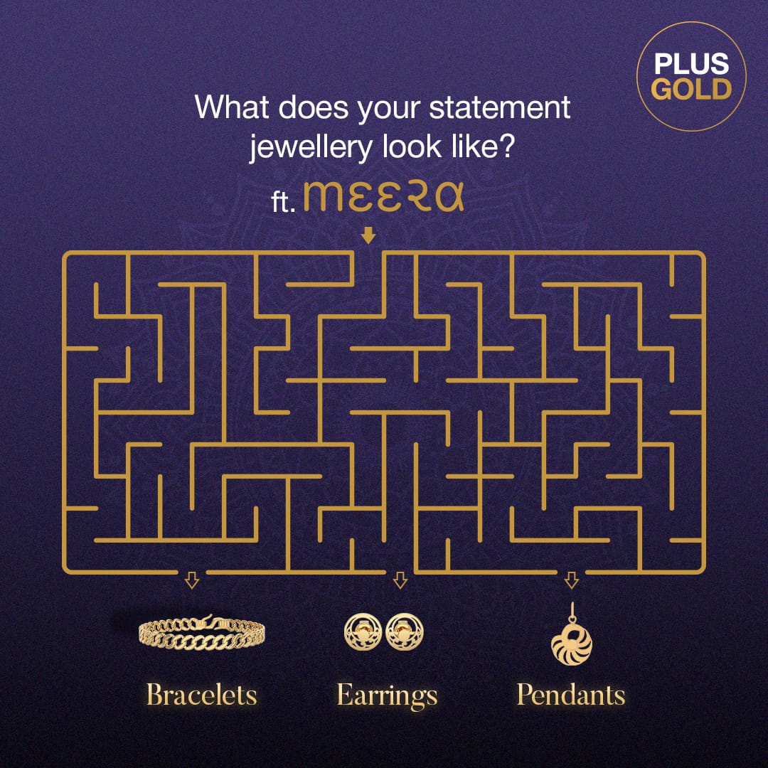 PlusGoldIN's tweet photo. Find your path to the perfect statement piece! Choose from the wide range of Meera Jewellery on Plus Gold and let your Gold do the talking. 💍✨

Download the app now.
https://t.co/bkn5eto77b

#Gold #PlusGold #Jewellery #WeddingSeason https://t.co/x8yqmbh6oN