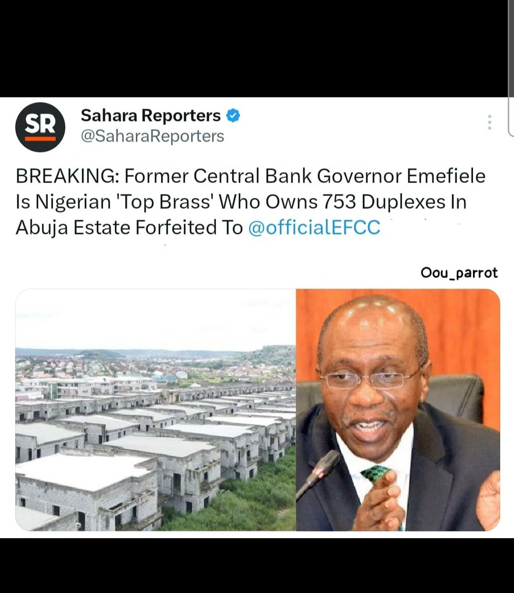 Emefiele is linked to the construction of a 753 duplexes property in Abuja, with plans to sell at 200m naira per unit.
This man is being prosecuted for multiple fraud cases, how did he get elected as the CBN governor in the first place?