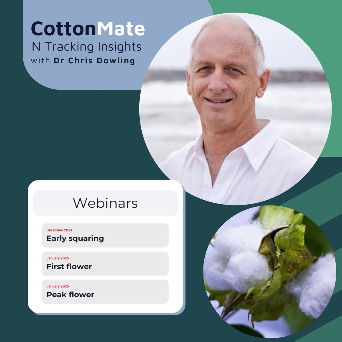 BackPaddockCo's tweet image. 🌱 CottonMate - N Tracking Insights 24/25  🌱  

A mentoring program to enhance your nitrogen management strategies for cotton. Led by Dr. Chris Dowling, and provides in-season N monitoring support for agronomists and cotton growers.   
👉 Register now: hubs.ly/Q02-j6GZ0
